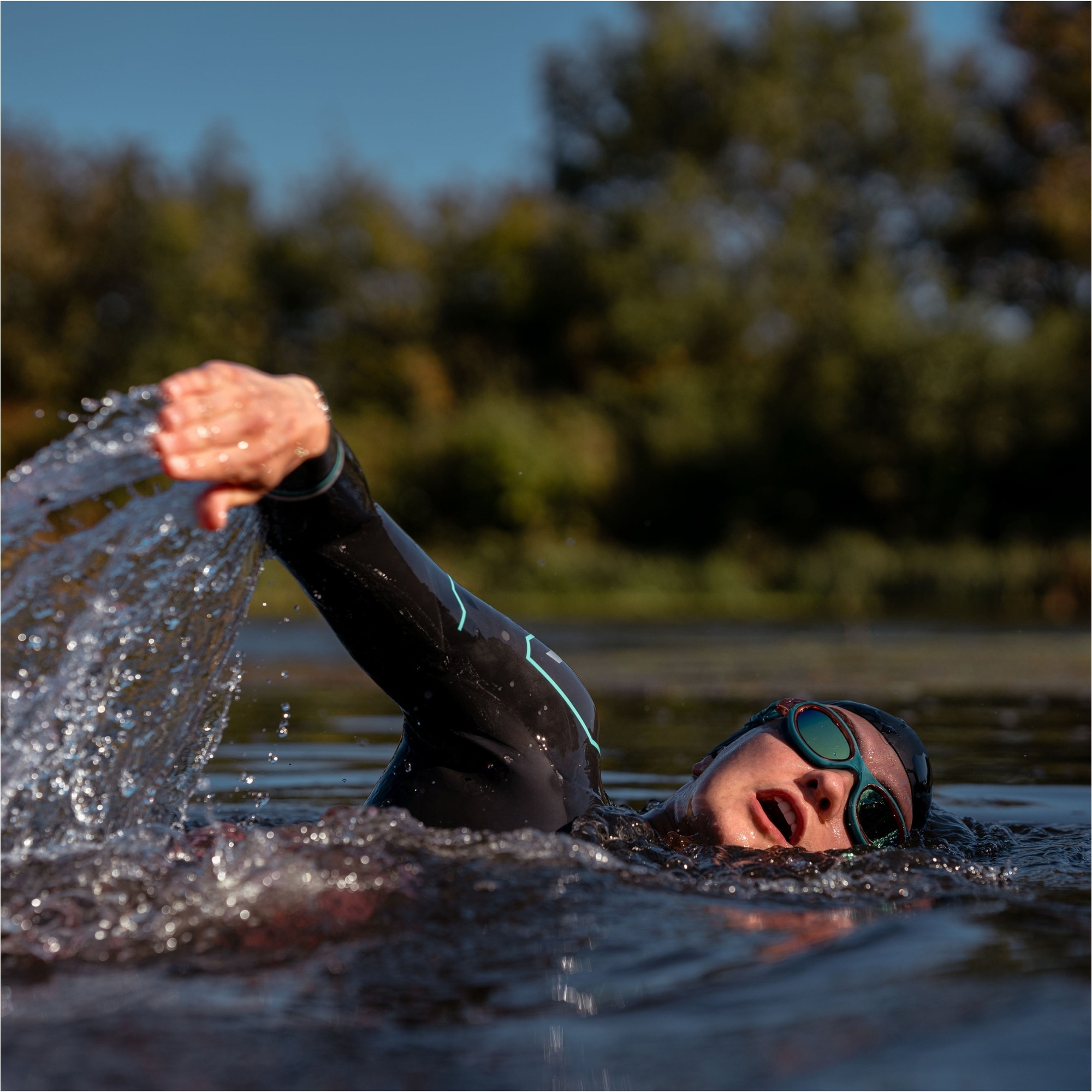 2026 Zone3 Venator-X OWS Goggles SA23GOGVE106 - Teal / Cream / Copper